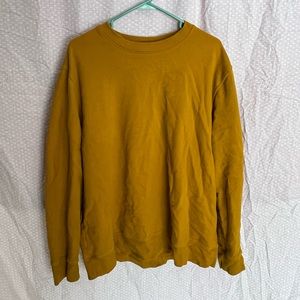 Mens xxl mustard yellow pull over